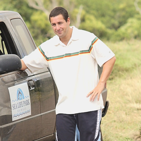 American Eagle Vintage Polo French Terry Cotton Polo Stripes ASO Adam Sandler - Picture 1 of 11